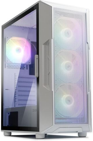 حافظة كمبيوتر مكتبي للألعاب Zalman i3 Neo ATX Mid-Tower RGB، باللون الأسود in Kuwait