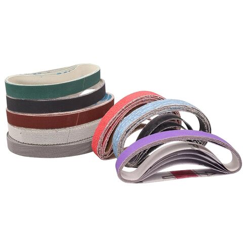 40 Pcs 1/2 x 10 Inch Knife Sharpener Sanding Belts Replacement Kit for Work Sharp WSCMB Combo Knife Sharpener, 80/120/240/400/600/1000/2500/5000 Grits in Kuwait