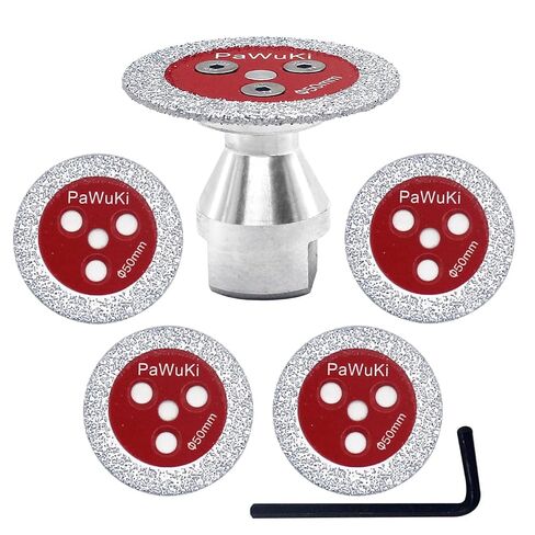 Mini Diamond Engraving Saw Blade - 1-9/16 Inch(40mm) Cutting Disc with 1pc 5/8''-11 Thread Flange for Marble Granite Artificial Stone Porcelain Tile Ceramic 5 Pcs in Kuwait