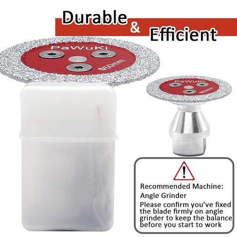 Mini Diamond Engraving Saw Blade - 1-9/16 Inch(40mm) Cutting Disc with 1pc 5/8''-11 Thread Flange for Marble Granite Artificial Stone Porcelain Tile Ceramic 5 Pcs in Kuwait