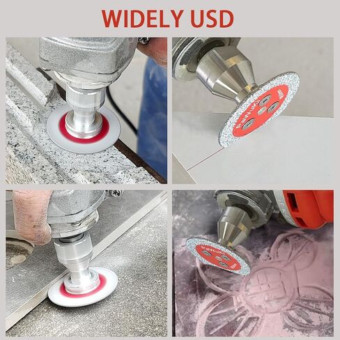 Mini Diamond Engraving Saw Blade - 1-9/16 Inch(40mm) Cutting Disc with 1pc 5/8''-11 Thread Flange for Marble Granite Artificial Stone Porcelain Tile Ceramic 5 Pcs in Kuwait