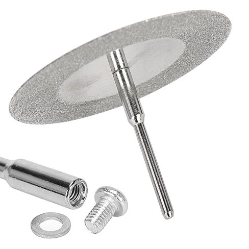 30mm Diamond Cutting Wheels, 20 PCS Tile Cutting Wheel with 4 Mandrels for Glass, Ceramic, Tile, Stone, Agate, Rock, Compatible Most Rotary Tools for DIY Craft in Kuwait