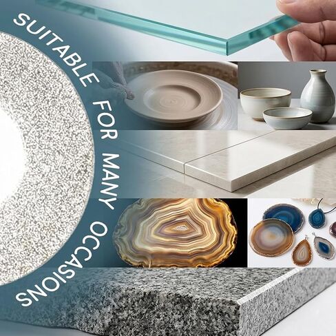 30mm Diamond Cutting Wheels, 20 PCS Tile Cutting Wheel with 4 Mandrels for Glass, Ceramic, Tile, Stone, Agate, Rock, Compatible Most Rotary Tools for DIY Craft in Kuwait