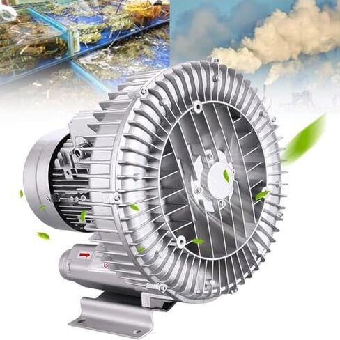 Regenerative Blower High-Pressure Vortex Ring Phase Blower Industrial Vacuum Pump,Regenerative Blower for Aquaculture, High Pressure Vortex Ring Side Channel Blower for Fish Ponds Aquariums in Kuwait