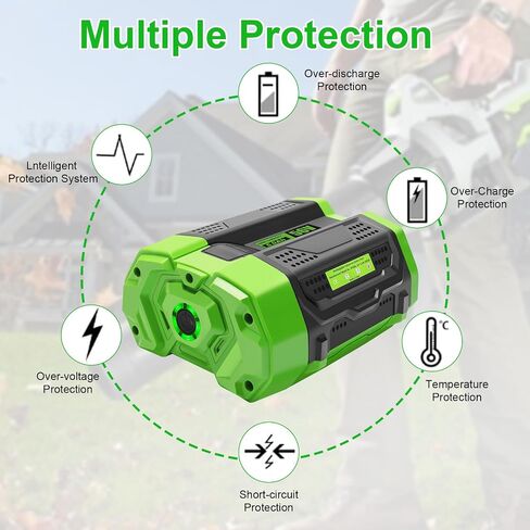 waitley 56V 5.0Ah Replacement Battery Compatible with EGO Tools | Lithium-Ion Battery Compatible With BA2800T BA2800 BA4200 BA1400 Power Tools Lawn Mower Leaf Blower Not Made By EGO in Kuwait