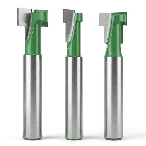 3 Pcs Keyhole Router Bit 1/4 Inch Shank T Slot Router Bit | 5/16, 3/8, 9/16, 1/2 Inch Blade Diameter Carbide Cutter Keyhole Bits for Wood Hex Bolt Milling Cutter Home in Kuwait