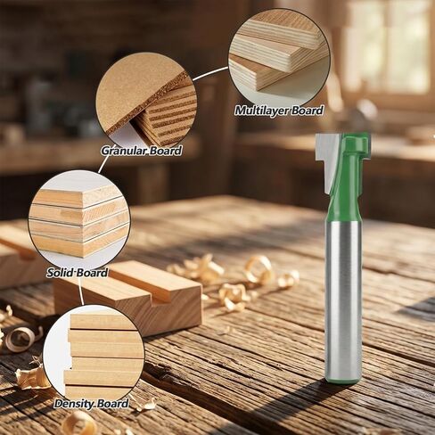 3 Pcs Keyhole Router Bit 1/4 Inch Shank T Slot Router Bit | 5/16, 3/8, 9/16, 1/2 Inch Blade Diameter Carbide Cutter Keyhole Bits for Wood Hex Bolt Milling Cutter Home in Kuwait