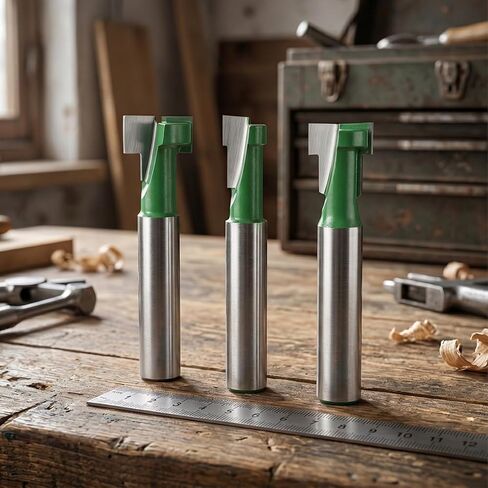 3 Pcs Keyhole Router Bit 1/4 Inch Shank T Slot Router Bit | 5/16, 3/8, 9/16, 1/2 Inch Blade Diameter Carbide Cutter Keyhole Bits for Wood Hex Bolt Milling Cutter Home in Kuwait