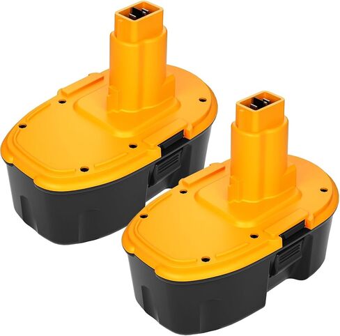 2 Packs 4500mAh High Capacity DC9096 Replacement for Dewalt 18V XRP Battery Compatible with Dewalt 18 Volt Battery DW9098 DW9099 DE9095 DE9098 Series Power Tools(Orange) in Kuwait