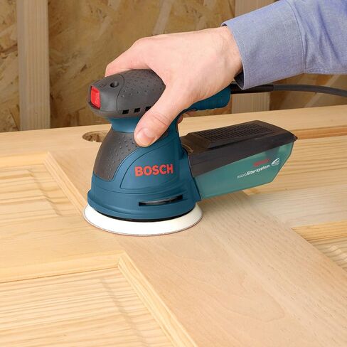 Bosch ROS20VSC-RT 5 in. VS Palm Random Orbit Sander Kit with Canvas Carrying Bag (Renewed) in Kuwait