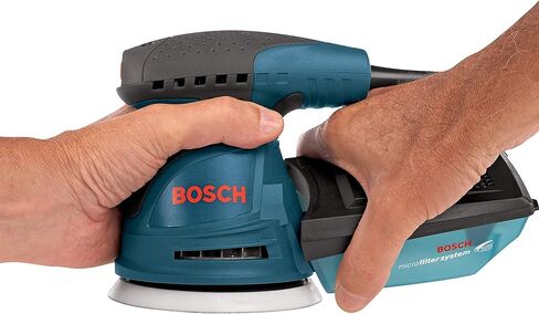 Bosch ROS20VSC-RT 5 in. VS Palm Random Orbit Sander Kit with Canvas Carrying Bag (Renewed) in Kuwait