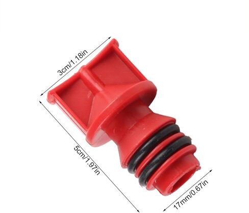 Air Compressor Oil Plug | 17mm Thread Leak-Proof 2-Piece | Compressor Breather Oil Fill Plug | for Home Workshop Garage Factory Mechanic Beginners Machine Equipment in Kuwait