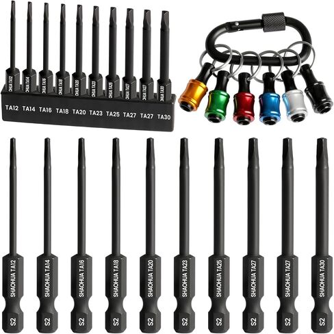 SQ2 Square Drive Bit, 6" Long Screwdriver Bits for Pocket Hole Jig System, for Narrow Area and Woodworking, Magnetic Tip 1/4 Inch #2 Square Head Screwdriver for Impact Driver, 5Pcs, S2 Steel in Kuwait