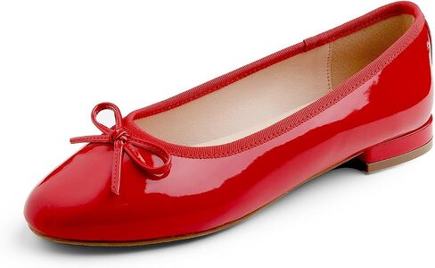 FEVERSOLE Women's Round Toe Low Heel Bow Tie Dress Pump Shoes in Kuwait