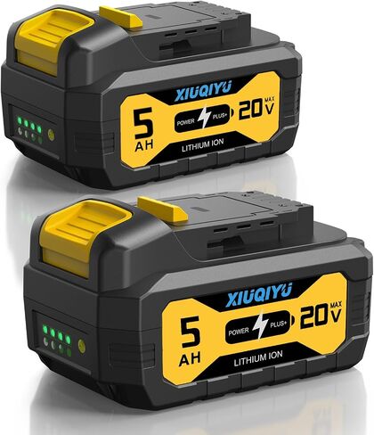 5.0Ah True Capacity Replacement Battery for Dewalt 20V Max Tools – Automotive-Grade Cells with V0 Fireproof Shell, Delivers Extended Runtime & Heavy-Duty Performance Not Made in Dewalt in Kuwait