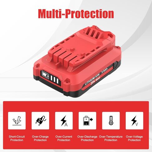 2 Packs 3.6Ah CMCB202 Battery Replacement for Craftsman 20V Battery | Compatible with Craftsman 20 Volt Lithium ion Batteries CMCB201 CMCB202-2 CMCB204 CMCB205 CMCB206 CMCB209 in Saudi Arabia