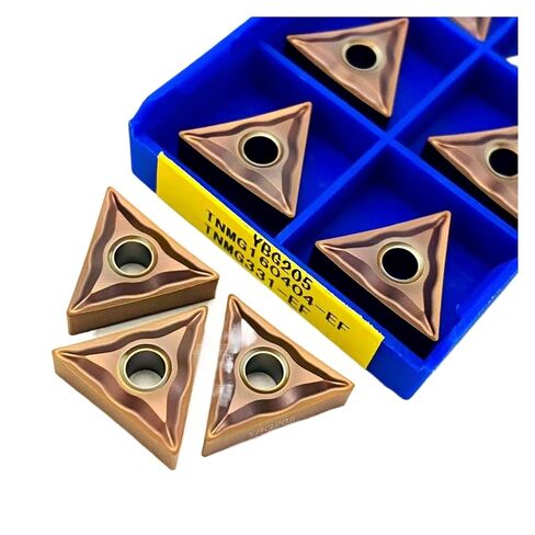 Indexable Lathe Carbide Insert 10PCS TNMG160404-EF YBG205 Hard Alloy External Turning Tool Use for Processing Stainless Steel in Kuwait