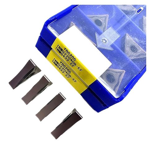 Indexable Lathe Carbide Insert 10PCS TNMG220404 TNMG220408-EF YBG205 Hard Alloy External Turning Tool Lathe Cutting for Steel(TNMG220404-EF YBG205) in Kuwait