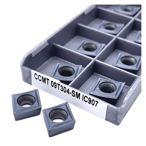 Indexable Lathe Carbide Insert 10PCS CCMT09T304-SM IC907/908 External Turning Tool Hard Alloy Lathe(CCMT09T304-SM IC907) in Kuwait