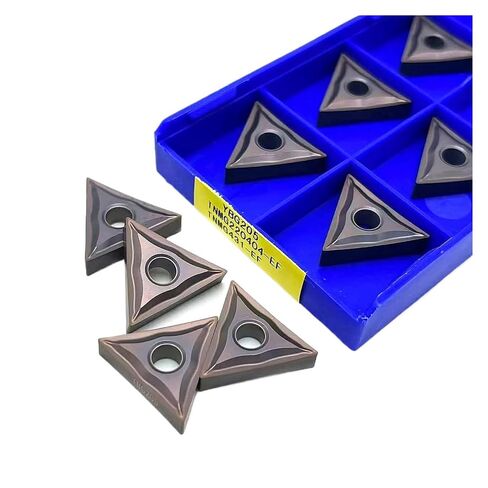 Indexable Lathe Carbide Insert 10PCS TNMG220404 EF TNMG220408 YBG205 Hard Alloy External Turning Tool(TNMG220408-EF YBG205) in Kuwait