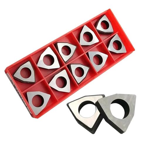 Indexable Lathe Carbide Insert 10PCS MW0804 Shims Hard Alloy Boring Trigon Turning Tools Replacement Shim in Kuwait