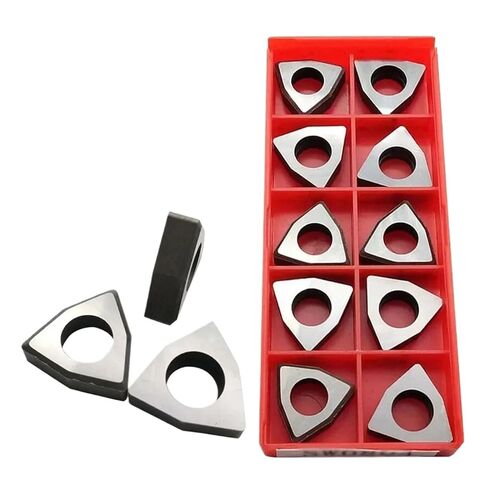 Indexable Lathe Carbide Insert 10PCS MW0804 Shims Hard Alloy Boring Trigon Turning Tools Replacement Shim in Kuwait