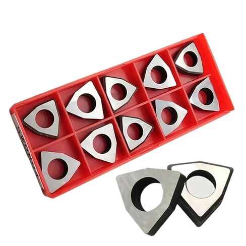 Indexable Lathe Carbide Insert 10PCS MW0804 Shims Hard Alloy Boring Trigon Turning Tools Replacement Shim in Kuwait