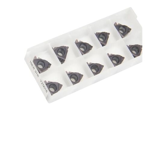 Indexable Lathe Carbide Insert 10pcs 16ER 3TR YZ5018 Hard Alloy Threading Trapezoidal Lathe Thread Tool Blade in Kuwait