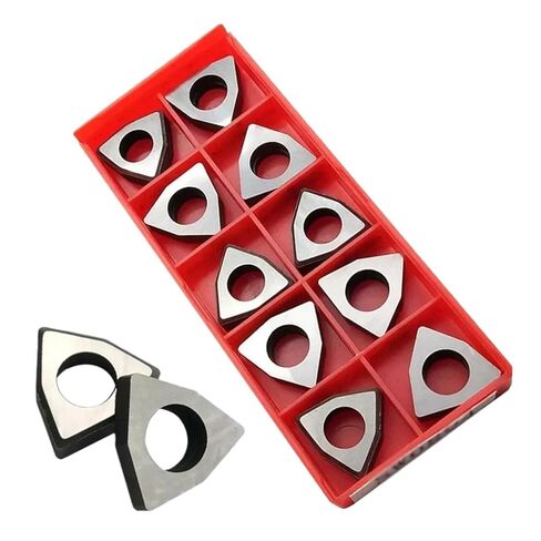 Indexable Lathe Carbide Insert 10PCS MW0804 Shims Hard Alloy Boring Trigon Turning Tools Replacement Shim in Kuwait
