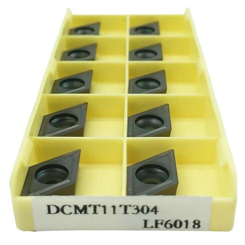 High Toughness Turning Blade Machine Accessories 10PCS DCMT11T304 LF6018 Hard Alloy Indexabl External Turning Tool Use for Stainless Steel in Kuwait