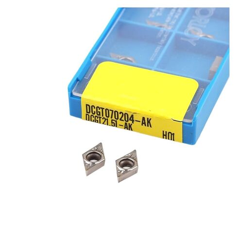 High Toughness Turning Blade Machine Accessories 10pcs DCGT070202 DCGT070204-AK H01 Hard Alloy Aluminum Turning Lathe Cutter Processing Tool(DCGT070204-AK H01) in Kuwait