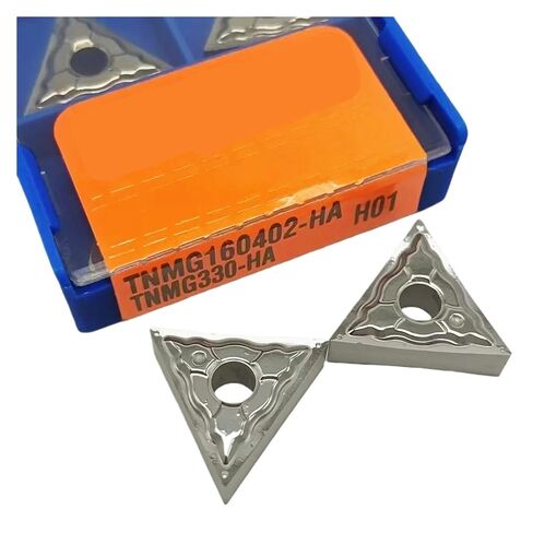 Indexable Lathe Carbide Insert 10PCS TNMG160402 HA TNMG160404 TNMG160408 H01 Hard Alloy Use Processing Copper and Aluminum External Turning Tool(TNMG160408-HA H01) in Kuwait