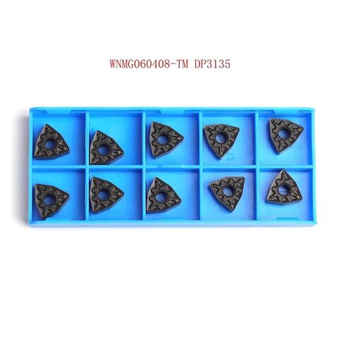 Indexable Lathe Carbide Insert 10PCS WNMG060408-TM DP3135 Hard Alloy Lathe Turning Tool External for Steel Or Stainless in Kuwait