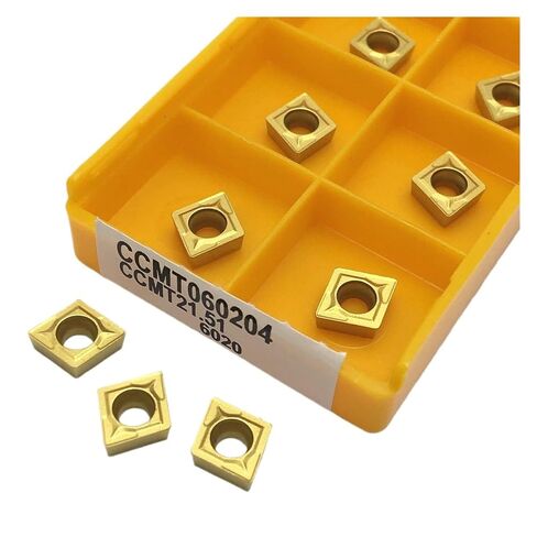 Indexable Lathe Carbide Insert 10PCS CCMT060204 6020 15TF 735 Internal Turning Tool Hard Alloy Lathe Steel Processing(CCMT060204 15TF) in Kuwait