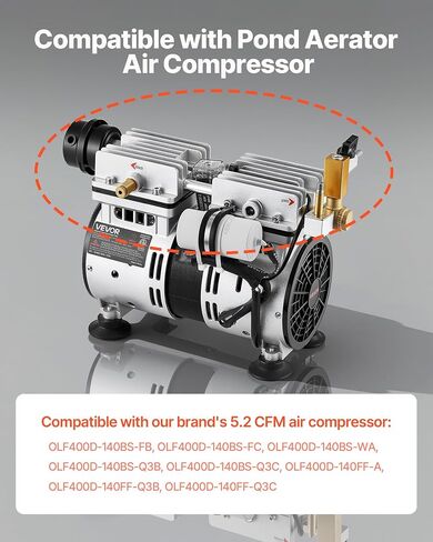 VEVOR Air Compressor Cylinder Sleeve & Compression Ring Kit, Stainless Steel Air Compressor Replacement Parts, Head Gaskets, Cylinder O-Rings, Sleeves, Piston Rings, Fits 5.2 CFM Compressors in Kuwait