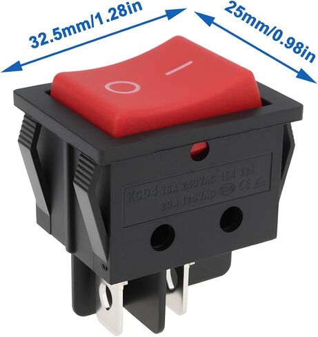 2 Pack Air Compressor On Off Rocker Switch Compatible with Husky 27 x 21.5 mm Panel Mount 16A 250V 20A 125V in Kuwait