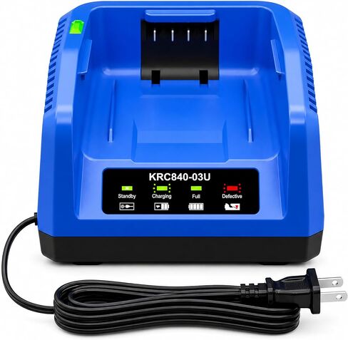 Upgraded 40V 4.0A Rapid Charger Replacement for Kobalt 40v Charger KRC840-03 KRC 60-06 KRC 40-06,Compatible with 40V Battery KB440-03 KB540C-06 KB540-06 KB2540C-06 KB640-03 KB245-06 KB640-06 in Kuwait