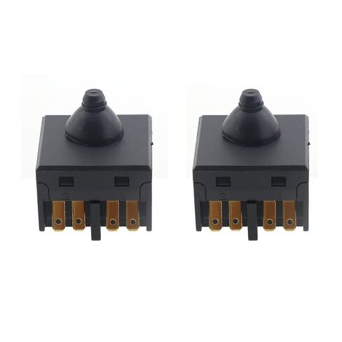 2PCS 4 Inch Angle Grinder Push Button Power Switch Replacement Black Handheld Power Tool Accessories in Kuwait