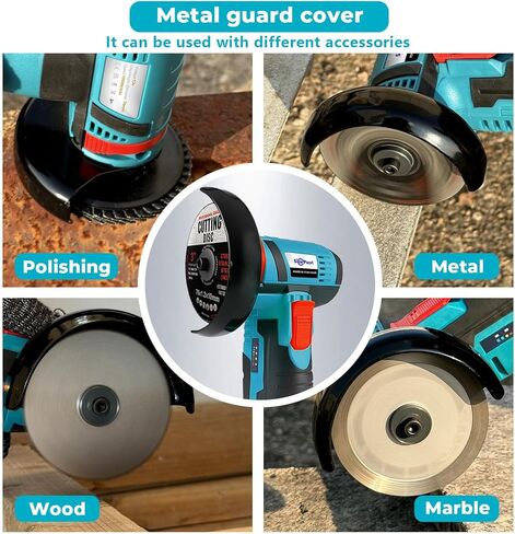 Mini Angle Grinder Cordless 19500 RPM SIEARPUORL 12V Brushless Small Angle Grinder Tool with 2 PC 2000mAh Batteries Charger,Cordless Grinder for Metal Cutting 13pcs Handheld Grinder Kit,Tile Polishing in Kuwait