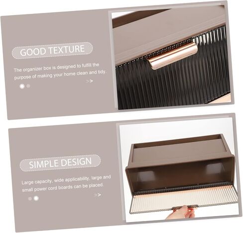Wifi Router Storage Box Wall Mount Organizer Cable Hider for Router Medium Mocha Brown Decorative and Functional for Home Office in Kuwait