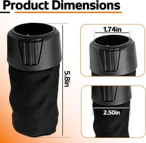 N273733 Sander Dust Bag Assembly for DeWalt Hand Sander Collector | Replacement dust collector bag collects sanding dust, wood chips and fine debris to help keep DIY woodworking areas cleaner. in Kuwait