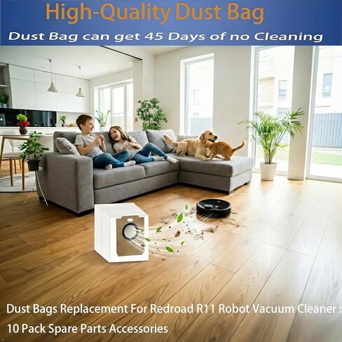 R11 Replacement Dust Bags For Redroad R11 Robot Vacuum Cleaner :10 Pack | Spare Parts Accessories in Kuwait