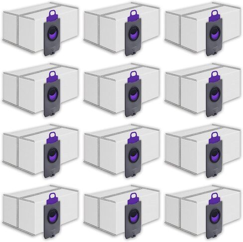 (12-Pack) Vacuum Dust Bags Replacement for Narwal Flow Robot Vacuum | Multi-layer fabric ensures leak-proof storage; auto-sealing collar locks fine dust; large capacity reduces empty frequency. in Kuwait