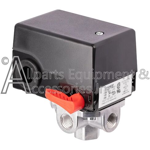 AC-0746 Pressure Switch 4-Port 110-135 PSI 2-Pole 120-240V Compatible with Craftsman, DeVilbiss, and Porter Cable Air Compressor Units in Kuwait