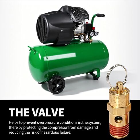 1/4 Inch Air Compressor Check Relief Valve, Brass Safety 150 PSI Pressure Relief Valve 2pcs in Kuwait