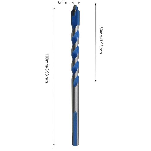 4PCS 15/64 Inch Solid Carbide Masonry Drill Bit Set Concrete Drill Bits Multifunctional for Glass Tile Cement Plastic Wood in Kuwait