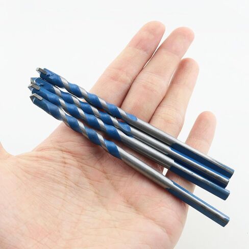 4PCS 15/64 Inch Solid Carbide Masonry Drill Bit Set Concrete Drill Bits Multifunctional for Glass Tile Cement Plastic Wood in Kuwait