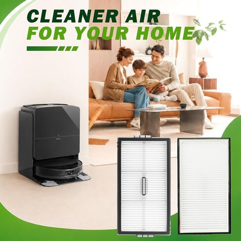 HEPA Filters for Roborock Saros 10R, Saros 20, Qrevo CurvX, Saros 20 Sonic, Saros Z70, Qrevo Edge 2 Robot Vacuum, Washable Replacement Filter Accessories, 6-Pack in Kuwait