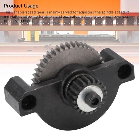 Cryfokt Mini Lathe Gear with Mount, Flexible Drive Variable Speed Gear Replacement for 0618 CJ18 CJ0618A 0618 3B 8x14 7x10 7x12 7x14 Mini Lathe Spindle, Easy to Install in Kuwait