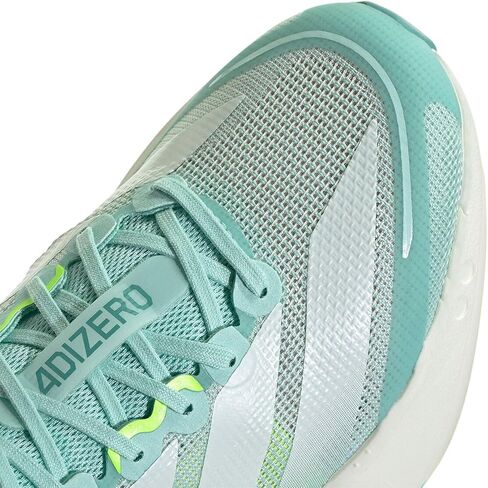 adidas, Womens, Adizero Boston 13 Running Shoes, Semi Flash Aqua/Zero Metallic/Lucid Lemon, 6, B - Medium in Kuwait